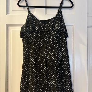 Sanctuary Black and White Polka Dot Mini Dress